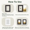 image:imageGolden State Art 10 Pack 12x16 White Picture Mat for 9x12 Photos  With 85x115 Opening for 9x12 Photos White Core Bevel Edge PreCut Acid Free 4ply Thick Framing MatsBlack5 Pack