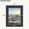 image:imageGolden State Art 10 Pack 12x16 White Picture Mat for 9x12 Photos  With 85x115 Opening for 9x12 Photos White Core Bevel Edge PreCut Acid Free 4ply Thick Framing MatsBlack10 Pack