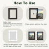image:imageGolden State Art 10 Pack 12x16 White Picture Mat for 9x12 Photos  With 85x115 Opening for 9x12 Photos White Core Bevel Edge PreCut Acid Free 4ply Thick Framing MatsBlack5 Pack