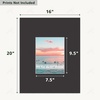 image:imageGolden State Art 10 Pack 12x16 White Picture Mat for 9x12 Photos  With 85x115 Opening for 9x12 Photos White Core Bevel Edge PreCut Acid Free 4ply Thick Framing MatsBlack10 Pack