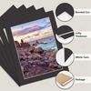 image:imageGolden State Art 10 Pack 12x16 White Picture Mat for 9x12 Photos  With 85x115 Opening for 9x12 Photos White Core Bevel Edge PreCut Acid Free 4ply Thick Framing MatsBlack5 Pack