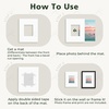 image:imageGolden State Art 10 Pack 12x16 White Picture Mat for 9x12 Photos  With 85x115 Opening for 9x12 Photos White Core Bevel Edge PreCut Acid Free 4ply Thick Framing MatsWhite5 Pack