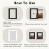 image:imageGolden State Art 10 Pack 12x16 White Picture Mat for 9x12 Photos  With 85x115 Opening for 9x12 Photos White Core Bevel Edge PreCut Acid Free 4ply Thick Framing MatsBlack5 Pack