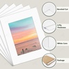 image:imageGolden State Art 10 Pack 12x16 White Picture Mat for 9x12 Photos  With 85x115 Opening for 9x12 Photos White Core Bevel Edge PreCut Acid Free 4ply Thick Framing MatsWhite5 Pack
