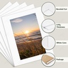 image:imageGolden State Art 10 Pack 12x16 White Picture Mat for 9x12 Photos  With 85x115 Opening for 9x12 Photos White Core Bevel Edge PreCut Acid Free 4ply Thick Framing MatsWhite10 Pack
