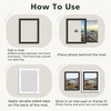 image:imageGolden State Art 10 Pack 12x16 White Picture Mat for 9x12 Photos  With 85x115 Opening for 9x12 Photos White Core Bevel Edge PreCut Acid Free 4ply Thick Framing MatsBlack10 Pack