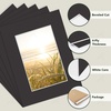 image:imageGolden State Art 10 Pack 12x16 White Picture Mat for 9x12 Photos  With 85x115 Opening for 9x12 Photos White Core Bevel Edge PreCut Acid Free 4ply Thick Framing MatsBlack5 Pack