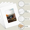 image:imageGolden State Art 10 Pack 12x16 White Picture Mat for 9x12 Photos  With 85x115 Opening for 9x12 Photos White Core Bevel Edge PreCut Acid Free 4ply Thick Framing MatsWhite5 Pack