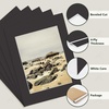 image:imageGolden State Art 10 Pack 12x16 White Picture Mat for 9x12 Photos  With 85x115 Opening for 9x12 Photos White Core Bevel Edge PreCut Acid Free 4ply Thick Framing MatsBlack5 Pack