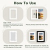 image:imageGolden State Art 10 Pack 12x16 White Picture Mat for 9x12 Photos  With 85x115 Opening for 9x12 Photos White Core Bevel Edge PreCut Acid Free 4ply Thick Framing MatsWhite10 Pack