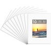 image:imageGolden State Art 10 Pack 4x6 Black Picture Mat for 3x5 Photos  With 25x45 Opening for 3x5 Photos White Core Bevel Edge PreCut Acid Free 4ply Thick Framing MatsWhite10 Pack
