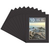 image:imageGolden State Art 10 Pack 4x6 Black Picture Mat for 3x5 Photos  With 25x45 Opening for 3x5 Photos White Core Bevel Edge PreCut Acid Free 4ply Thick Framing MatsBlack10 Pack