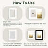 image:imageGolden State Art 10 Pack 4x6 Black Picture Mat for 3x5 Photos  With 25x45 Opening for 3x5 Photos White Core Bevel Edge PreCut Acid Free 4ply Thick Framing MatsWhite5 Pack