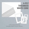 image:imageGolden State Art 10 Pack 4x6 Black Picture Mat for 3x5 Photos  With 25x45 Opening for 3x5 Photos White Core Bevel Edge PreCut Acid Free 4ply Thick Framing MatsWhite10 Pack