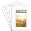 image:imageGolden State Art 10 Pack 4x6 Black Picture Mat for 3x5 Photos  With 25x45 Opening for 3x5 Photos White Core Bevel Edge PreCut Acid Free 4ply Thick Framing MatsWhite5 Pack