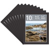image:imageGolden State Art 10 Pack 4x6 Black Picture Mat for 3x5 Photos  With 25x45 Opening for 3x5 Photos White Core Bevel Edge PreCut Acid Free 4ply Thick Framing MatsBlack10 Pack