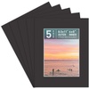 image:imageGolden State Art 10 Pack 4x6 Black Picture Mat for 3x5 Photos  With 25x45 Opening for 3x5 Photos White Core Bevel Edge PreCut Acid Free 4ply Thick Framing MatsBlack5 Pack