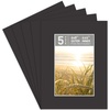 image:imageGolden State Art 10 Pack 4x6 Black Picture Mat for 3x5 Photos  With 25x45 Opening for 3x5 Photos White Core Bevel Edge PreCut Acid Free 4ply Thick Framing MatsBlack5 Pack