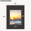image:imageGolden State Art 10 Pack 4x6 Black Picture Mat for 3x5 Photos  With 25x45 Opening for 3x5 Photos White Core Bevel Edge PreCut Acid Free 4ply Thick Framing MatsBlack10 Pack