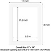 image:imageGolden State Art 10 Pack 4x6 Black Picture Mat for 3x5 Photos  With 25x45 Opening for 3x5 Photos White Core Bevel Edge PreCut Acid Free 4ply Thick Framing MatsWhite5 Pack