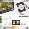 image:imageGolden State Art 10 Pack 4x6 Black Picture Mat for 3x5 Photos  With 25x45 Opening for 3x5 Photos White Core Bevel Edge PreCut Acid Free 4ply Thick Framing MatsBlack5 Pack