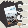 image:imageGolden State Art 10 Pack 4x6 Black Picture Mat for 3x5 Photos  With 25x45 Opening for 3x5 Photos White Core Bevel Edge PreCut Acid Free 4ply Thick Framing MatsBlack10 Pack