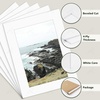 image:imageGolden State Art 10 Pack 4x6 Black Picture Mat for 3x5 Photos  With 25x45 Opening for 3x5 Photos White Core Bevel Edge PreCut Acid Free 4ply Thick Framing MatsWhite5 Pack