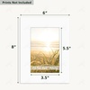 image:imageGolden State Art 10 Pack 4x6 Black Picture Mat for 3x5 Photos  With 25x45 Opening for 3x5 Photos White Core Bevel Edge PreCut Acid Free 4ply Thick Framing MatsWhite5 Pack