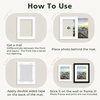 image:imageGolden State Art 10 Pack 4x6 Black Picture Mat for 3x5 Photos  With 25x45 Opening for 3x5 Photos White Core Bevel Edge PreCut Acid Free 4ply Thick Framing MatsWhite10 Pack