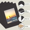 image:imageGolden State Art 10 Pack 4x6 Black Picture Mat for 3x5 Photos  With 25x45 Opening for 3x5 Photos White Core Bevel Edge PreCut Acid Free 4ply Thick Framing MatsBlack10 Pack