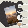 image:imageGolden State Art 10 Pack 4x6 Black Picture Mat for 3x5 Photos  With 25x45 Opening for 3x5 Photos White Core Bevel Edge PreCut Acid Free 4ply Thick Framing MatsBlack10 Pack