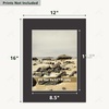 image:imageGolden State Art 10 Pack 4x6 Black Picture Mat for 3x5 Photos  With 25x45 Opening for 3x5 Photos White Core Bevel Edge PreCut Acid Free 4ply Thick Framing MatsBlack10 Pack
