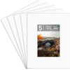 image:imageGolden State Art 10 Pack 4x6 Black Picture Mat for 3x5 Photos  With 25x45 Opening for 3x5 Photos White Core Bevel Edge PreCut Acid Free 4ply Thick Framing MatsWhite5 Pack