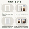 image:imageGolden State Art 10 Pack 4x6 Black Picture Mat for 3x5 Photos  With 25x45 Opening for 3x5 Photos White Core Bevel Edge PreCut Acid Free 4ply Thick Framing MatsWhite10 Pack
