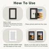 image:imageGolden State Art 10 Pack 4x6 Black Picture Mat for 3x5 Photos  With 25x45 Opening for 3x5 Photos White Core Bevel Edge PreCut Acid Free 4ply Thick Framing MatsBlack10 Pack