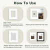 image:imageGolden State Art 10 Pack 4x6 Black Picture Mat for 3x5 Photos  With 25x45 Opening for 3x5 Photos White Core Bevel Edge PreCut Acid Free 4ply Thick Framing MatsWhite10 Pack