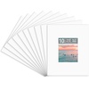 image:imageGolden State Art 10 Pack 4x6 Black Picture Mat for 3x5 Photos  With 25x45 Opening for 3x5 Photos White Core Bevel Edge PreCut Acid Free 4ply Thick Framing MatsWhite10 Pack
