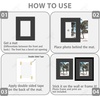 image:imageGolden State Art 10 Pack 8x10 White Picture Frame Mats for 4x6 Photos  Acid Free Photo Mats with White Core Bevel Cut for 4x6 Photos Pictures PrintsBlack
