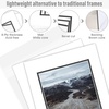 image:imageGolden State Art 10 Pack Double Mats 11x14 for 8x10 PhotoBakcingsBags  White Over Black Double Picture Mats with White Core Bevel Cut 75x95 Opening for 8x10 PicturesWhite Over Black