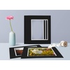 image:imageGolden State Art 11x14 Double Mats Dignity Blue Over Old Gold 5 Pack  Opening Size 75 x 95 For 8x10 Photos AcidFree For Pictures amp FramesBlack Over Silver