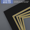image:imageGolden State Art 11x14 Double Mats Dignity Blue Over Old Gold 5 Pack  Opening Size 75 x 95 For 8x10 Photos AcidFree For Pictures amp FramesBlack Over Old Gold
