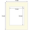 image:imageGolden State Art 11x14 Double Mats Dignity Blue Over Old Gold 5 Pack  Opening Size 75 x 95 For 8x10 Photos AcidFree For Pictures amp FramesIvory Over Ivory