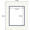 image:imageGolden State Art 11x14 Double Mats Dignity Blue Over Old Gold 5 Pack  Opening Size 75 x 95 For 8x10 Photos AcidFree For Pictures amp FramesIvory Turret Over Dignity Blue