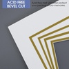 image:imageGolden State Art 11x14 Double Mats Dignity Blue Over Old Gold 5 Pack  Opening Size 75 x 95 For 8x10 Photos AcidFree For Pictures amp FramesOff White Over Old Gold