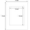 image:imageGolden State Art 11x14 Double Mats Dignity Blue Over Old Gold 5 Pack  Opening Size 75 x 95 For 8x10 Photos AcidFree For Pictures amp FramesWhite Over White