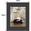 image:imageGolden State Art 15 Pack 12x12 White Picture Mat for 8x8 Photos  White Core Bevel Cut Acid Free 4ply Thick Framing MatsBlack