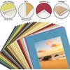 image:imageGolden State Art 15 Pack 12x12 White Picture Mat for 8x8 Photos  White Core Bevel Cut Acid Free 4ply Thick Framing MatsMix