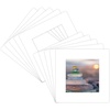 image:imageGolden State Art 15 Pack 12x12 White Picture Mat for 8x8 Photos  White Core Bevel Cut Acid Free 4ply Thick Framing MatsWhite