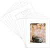 image:imageGolden State Art 15 Pack 12x12 White Picture Mat for 8x8 Photos  White Core Bevel Cut Acid Free 4ply Thick Framing MatsWhite