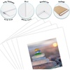 image:imageGolden State Art 15 Pack 12x12 White Picture Mat for 8x8 Photos  White Core Bevel Cut Acid Free 4ply Thick Framing MatsWhite
